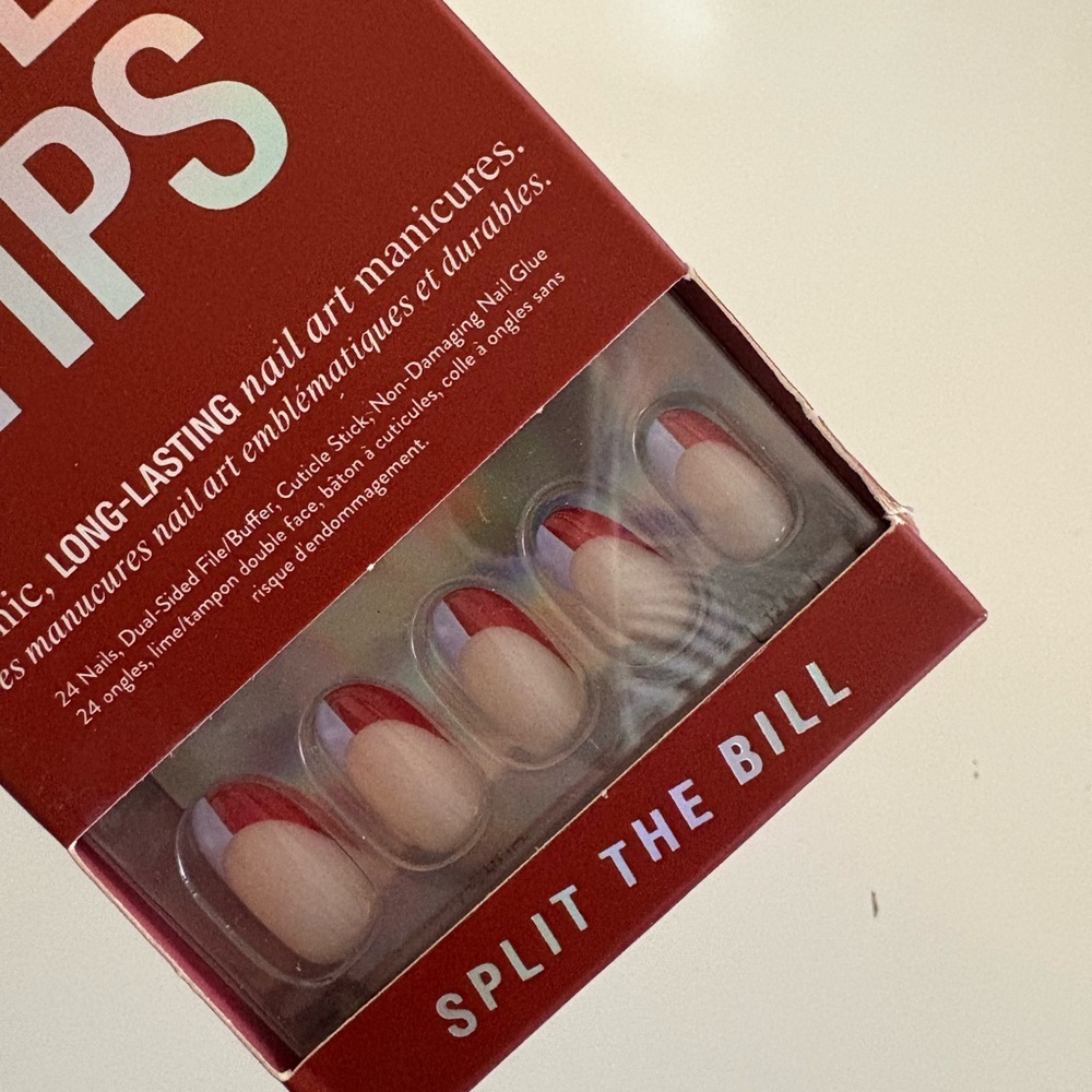 NWT Chill Tips Reusable Press-On Manicure Kit - Picture 6 of 11